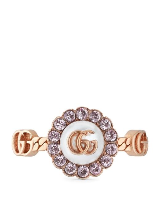 Gucci Double G Flower Ring