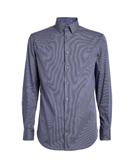 Giorgio Armani Cotton-Blend Striped Shirt