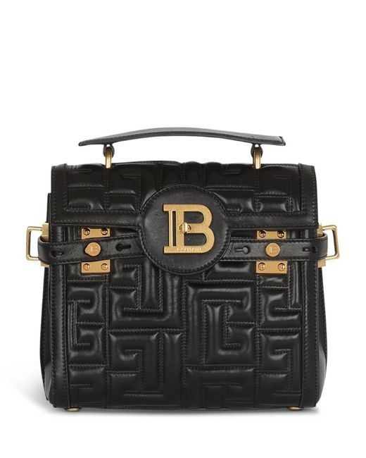 Balmain Leather B-Buzz 23 Top-Handle Bag