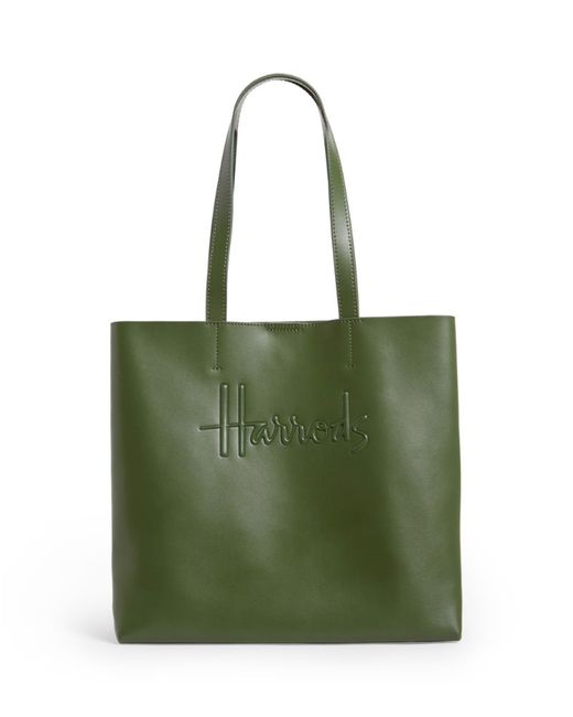 Harrods Medium Leather Kensington Tote Bag