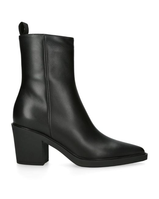 Gianvito Rossi Leather Dylan Ankle Boots 60