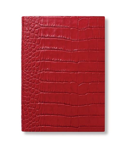 Smythson Leather Mara Soho A5 Notebook