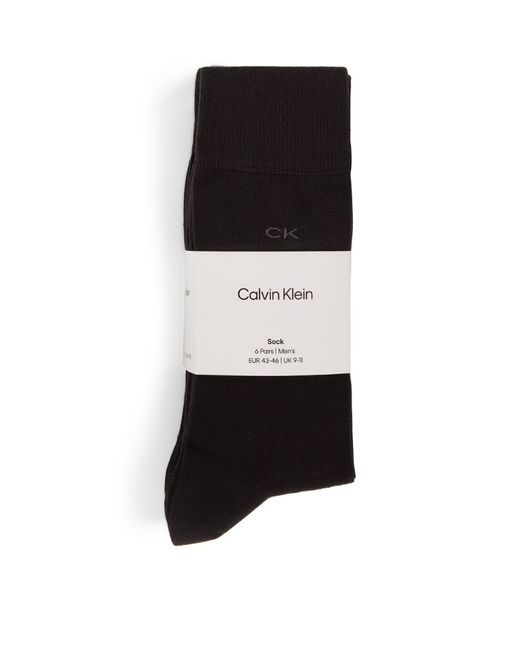 Calvin Klein Logo Socks Pack of 6