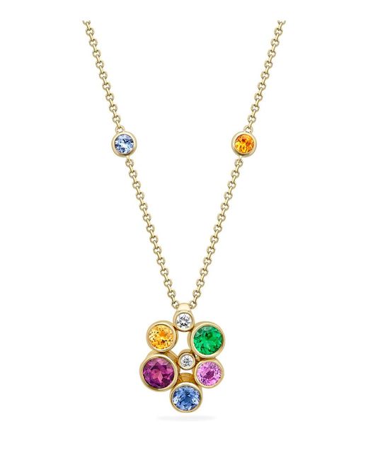 Boodles Yellow Diamond and Multicoloured Gemstone Raindance Necklace