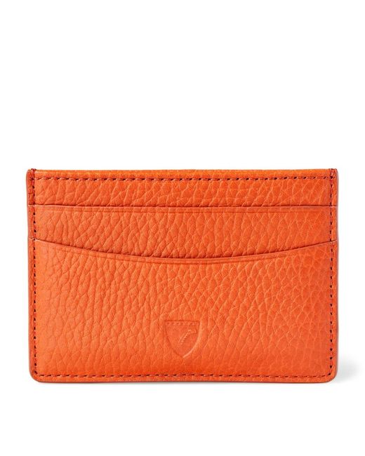 Aspinal of London Grained Leather Slim Card Holder