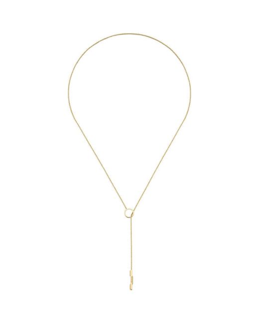 Gucci Yellow Link to Love Lariat Necklace