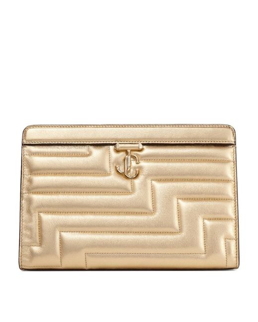 Jimmy Choo Leather Avenue Pouch