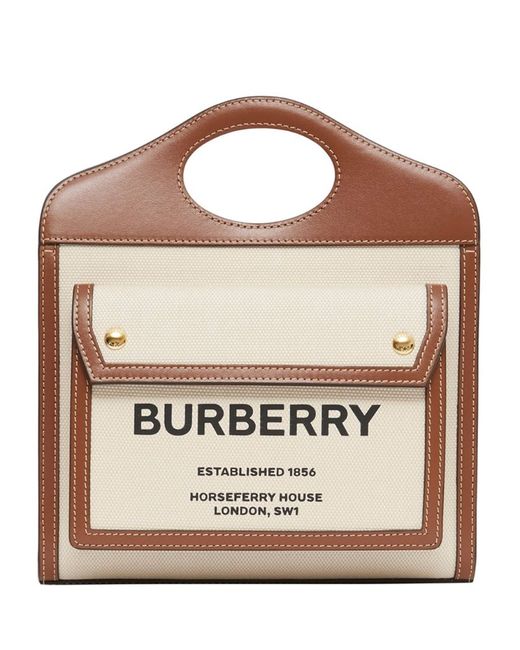 Burberry Mini Horseferry Pocket Top-Handle Bag