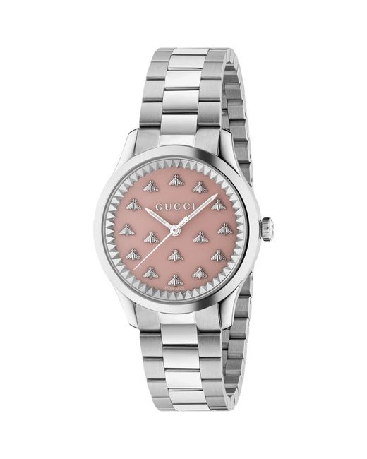 Gucci Steel G-Timeless Bee Watch 32mm