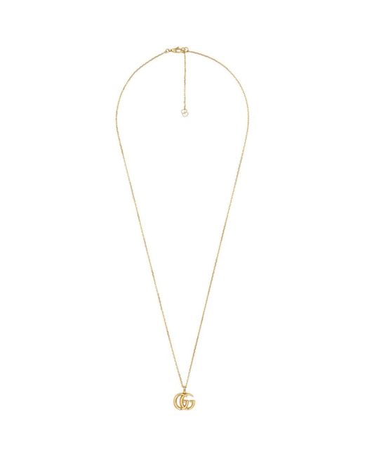 Gucci Yellow Double G Running Necklace
