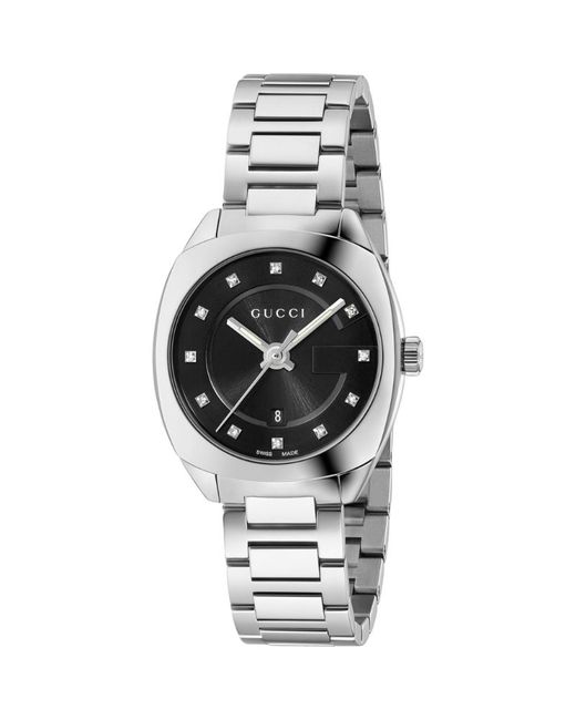 Gucci Stainless Steel and Diamond GG2570 Watch 29mm