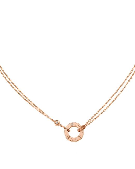 Cartier and Diamond LOVE Necklace