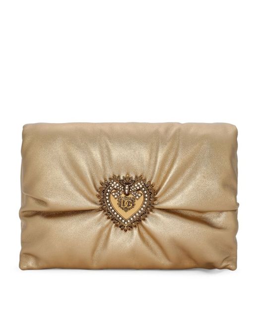 Dolce & Gabbana Padded Devotion Soft Shoulder Bag