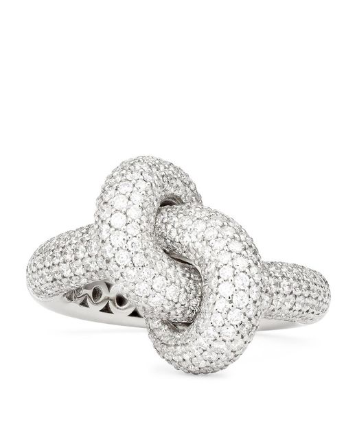 Engelbert Gold and Diamond Absolutely Loose Knot Ring