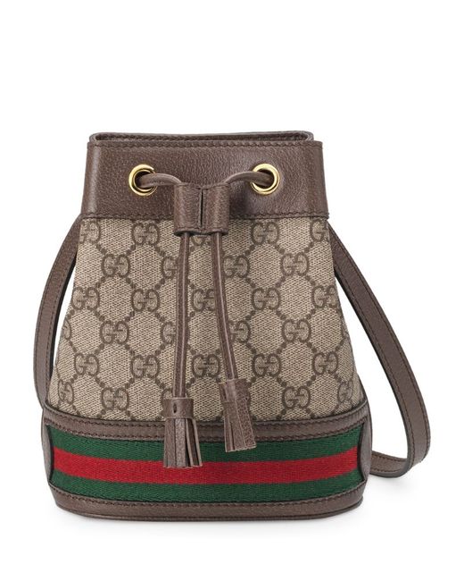 Gucci Small GG Supreme Ophidia Bucket Bag