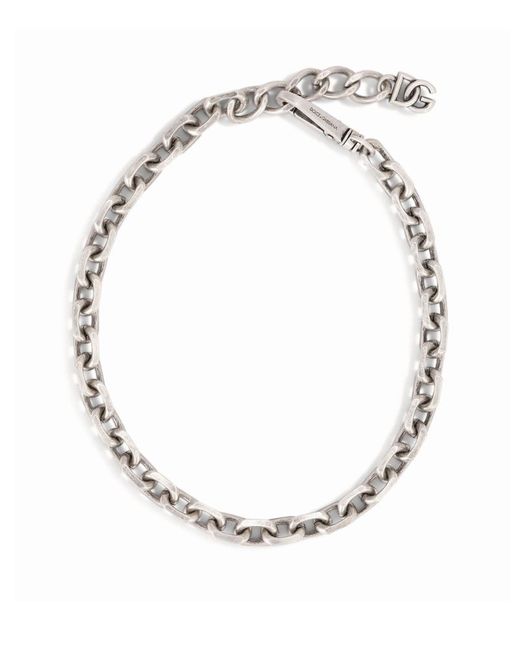 Dolce & Gabbana Silver-Tone Chain Necklace