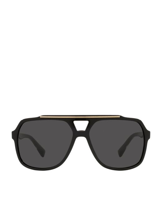 Dolce & Gabbana Square Pilot Sunglasses