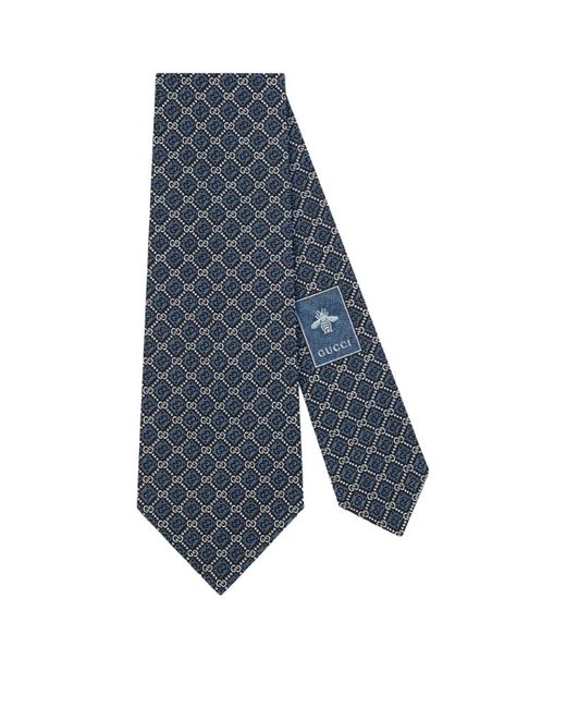Gucci GG and Rhombus Motif Tie