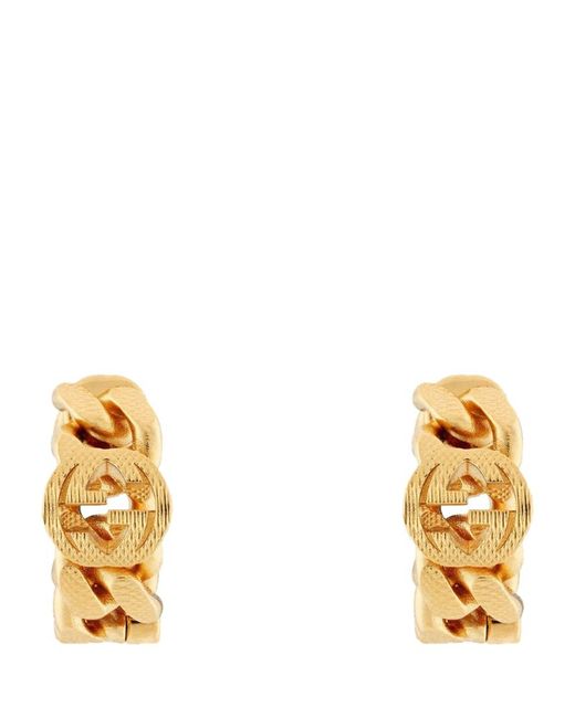 Gucci Interlocking G Hoop Earrings