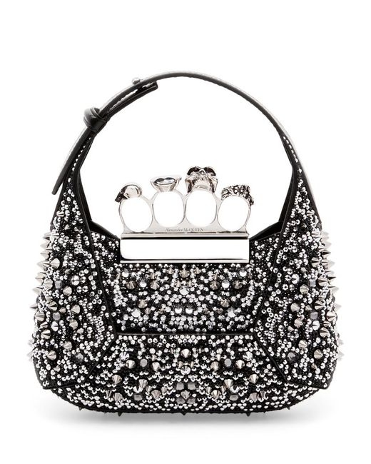 Alexander McQueen Mini Jewelled Top-Handle Bag