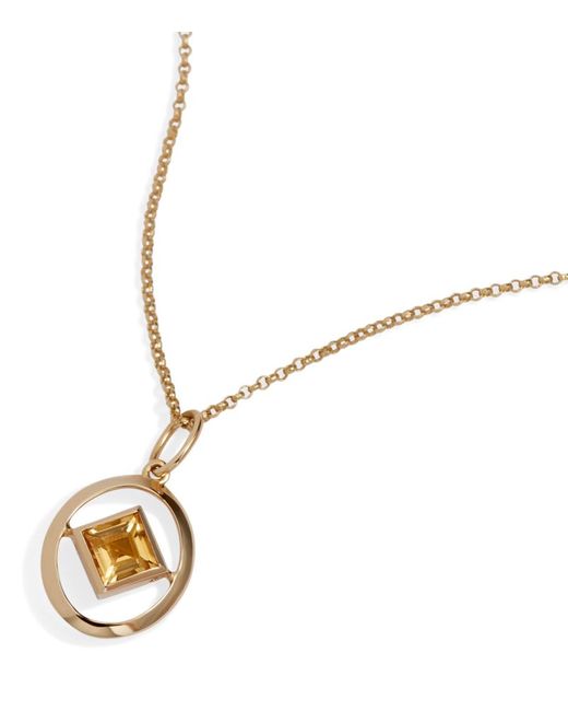 Annoushka Gold and Citrine Birthstone Necklace