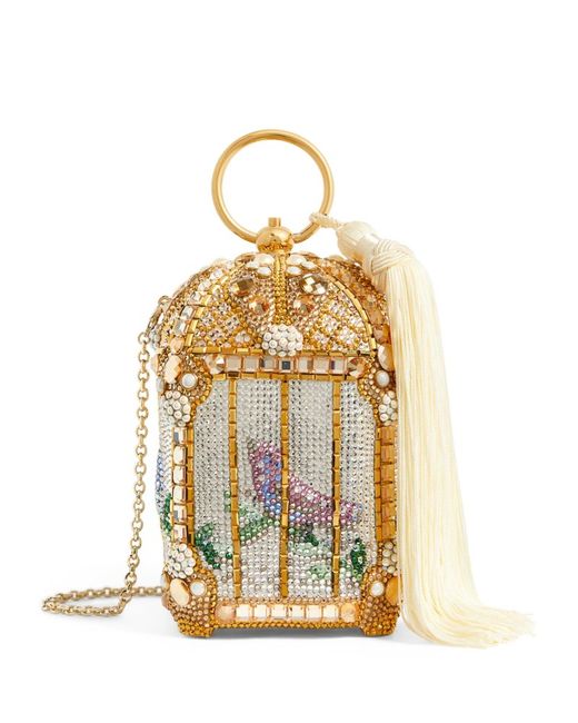 Judith Leiber Mini Birdcage Top-Handle Bag