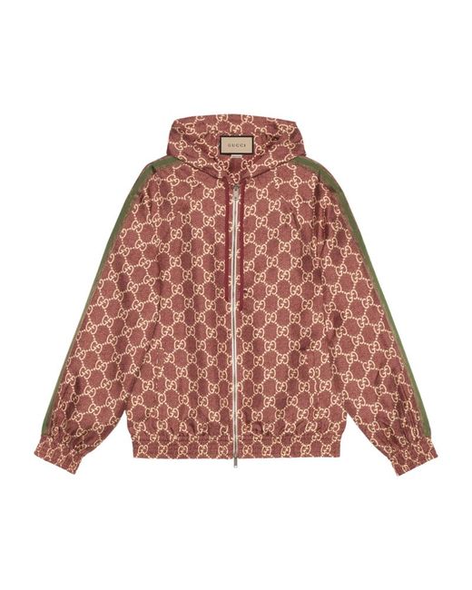 Gucci Silk GG Supreme Hooded Jacket