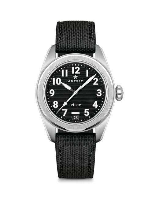 Zenith Steel Pilot Automatic Watch 40mm