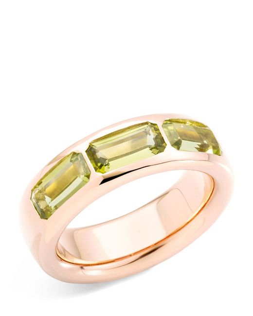 Pomellato Rose Gold and Peridot Iconica Ring