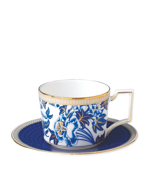 Wedgwood Hibiscus Coffee Cup and Saucer