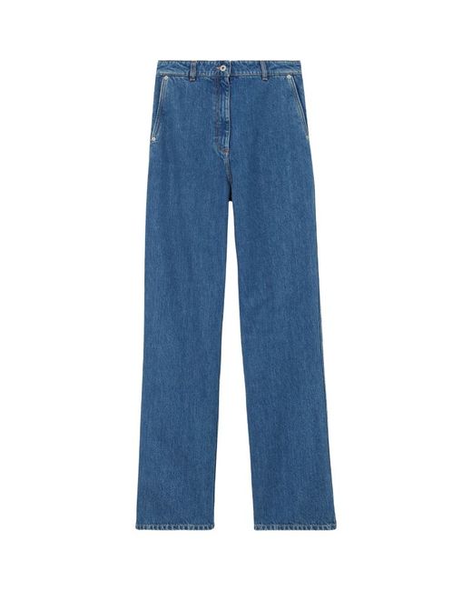 Burberry Mid-Rise Wide-Leg Jeans