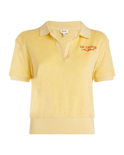 Sporty & Rich Terry Polo Shirt