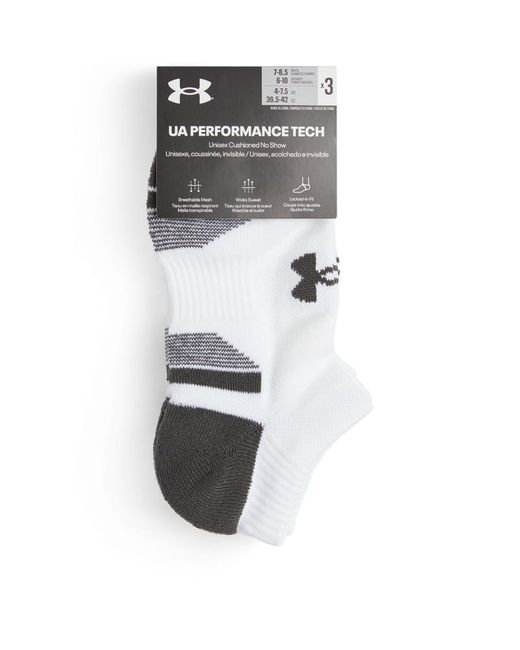 Under Armour High Performance No-Show Socks Pack of 3