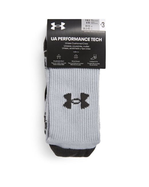 Under Armour Performance Tech Crew Socks Pack of 3