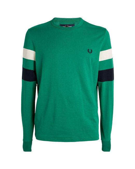 Fred Perry Striped Long-Sleeve T-Shirt