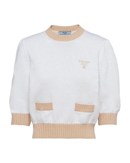 Prada Contrast-Trim Sweater