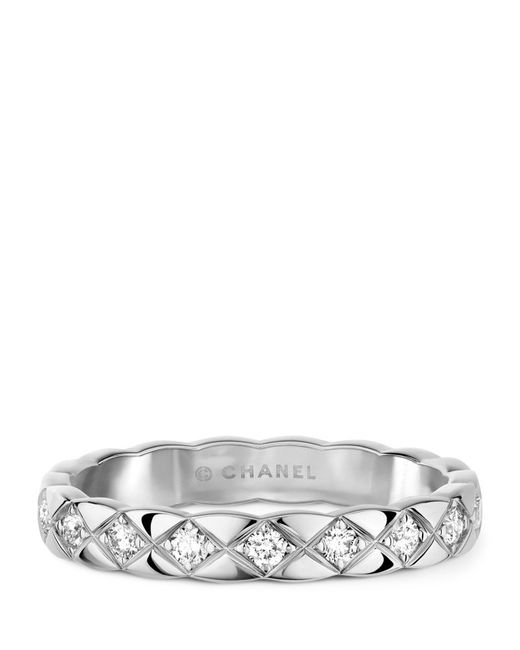 Chanel White Gold and Diamond Coco Crush Ring