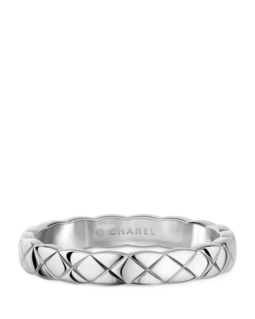 Chanel White Gold Coco Crush Ring