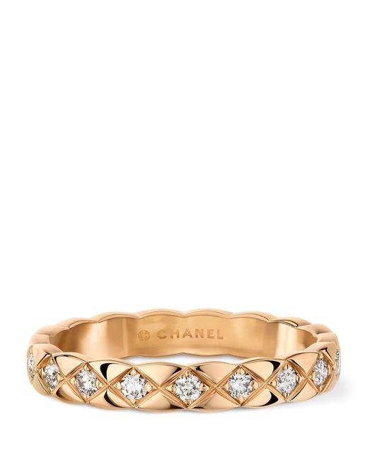 Chanel Gold and Diamond Coco Crush Ring
