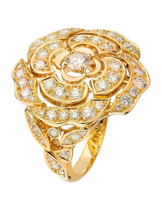 Chanel Gold and Diamond Camélia Ring