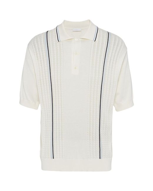 Prada Silk-Cotton Polo Shirt