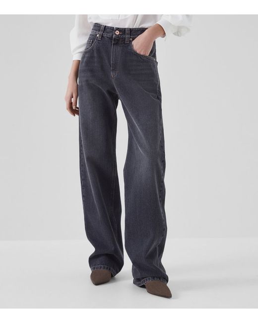 Brunello Cucinelli High-Rise Wide Jeans
