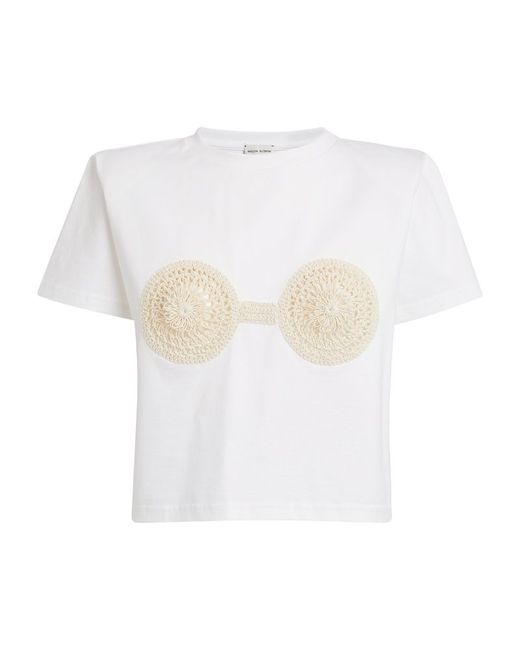 Magda Butrym Crochet-Embellished T-Shirt