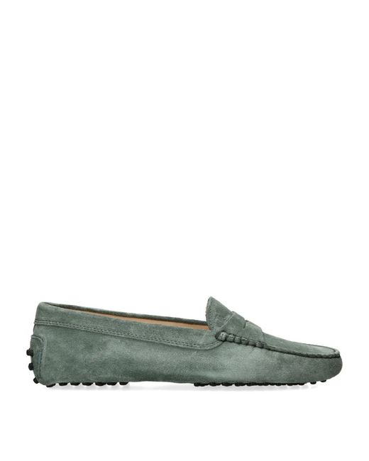 Tod's Suede Gommini Penny Loafers