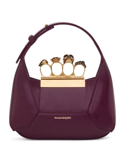 Alexander McQueen Mini Jewelled Hobo Top-Handle Bag