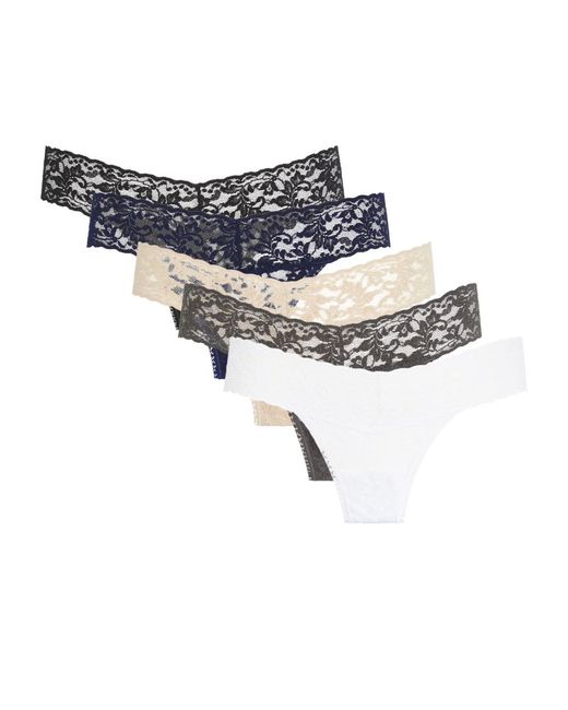Hanky Panky Lace Low-Rise Thong Pack of 5