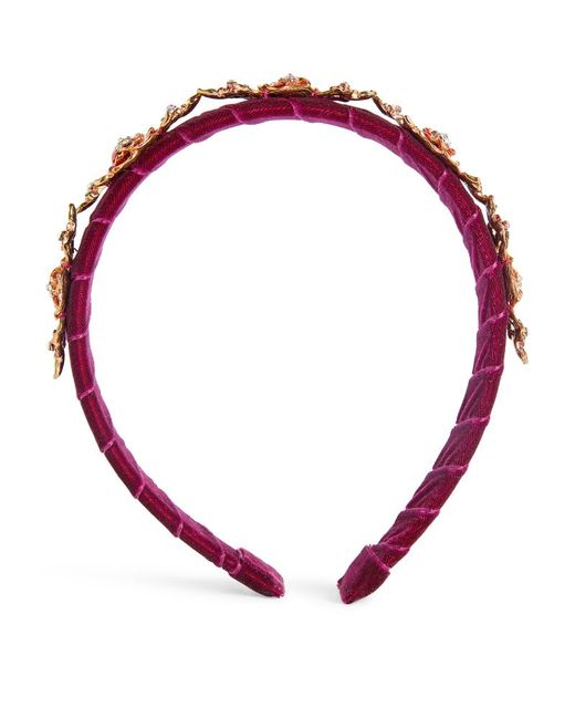 David Charles Floral-Embellished Headband