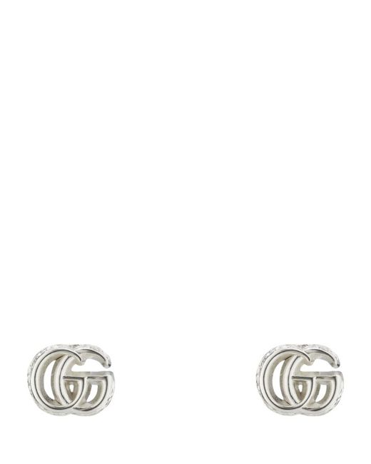 Gucci Sterling GG Marmont Earrings