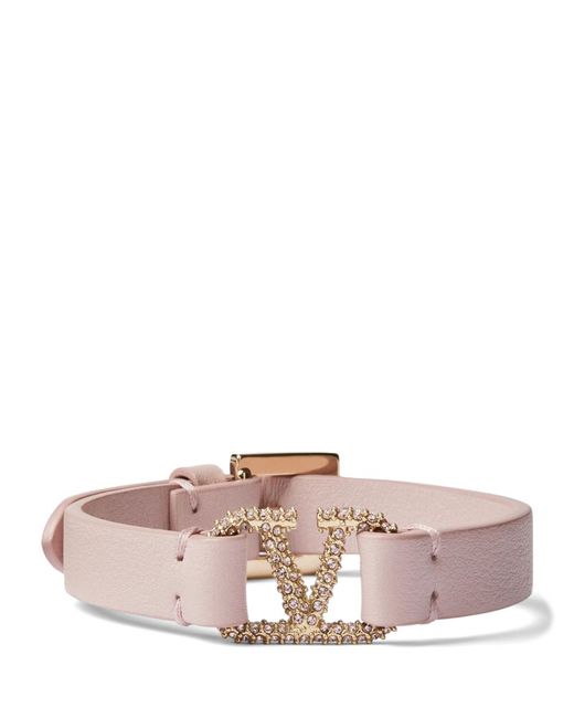 Valentino Garavani Leather VLOGO Bracelet