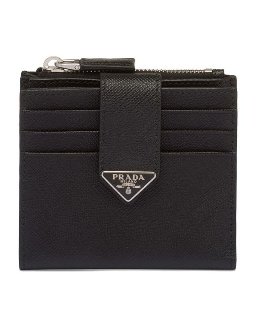 Prada Saffiano Leather Bifold Card Holder